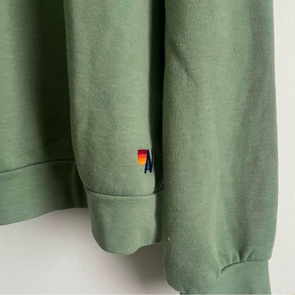 Aviator Nation in sage crew neck - Picture 2 of 7